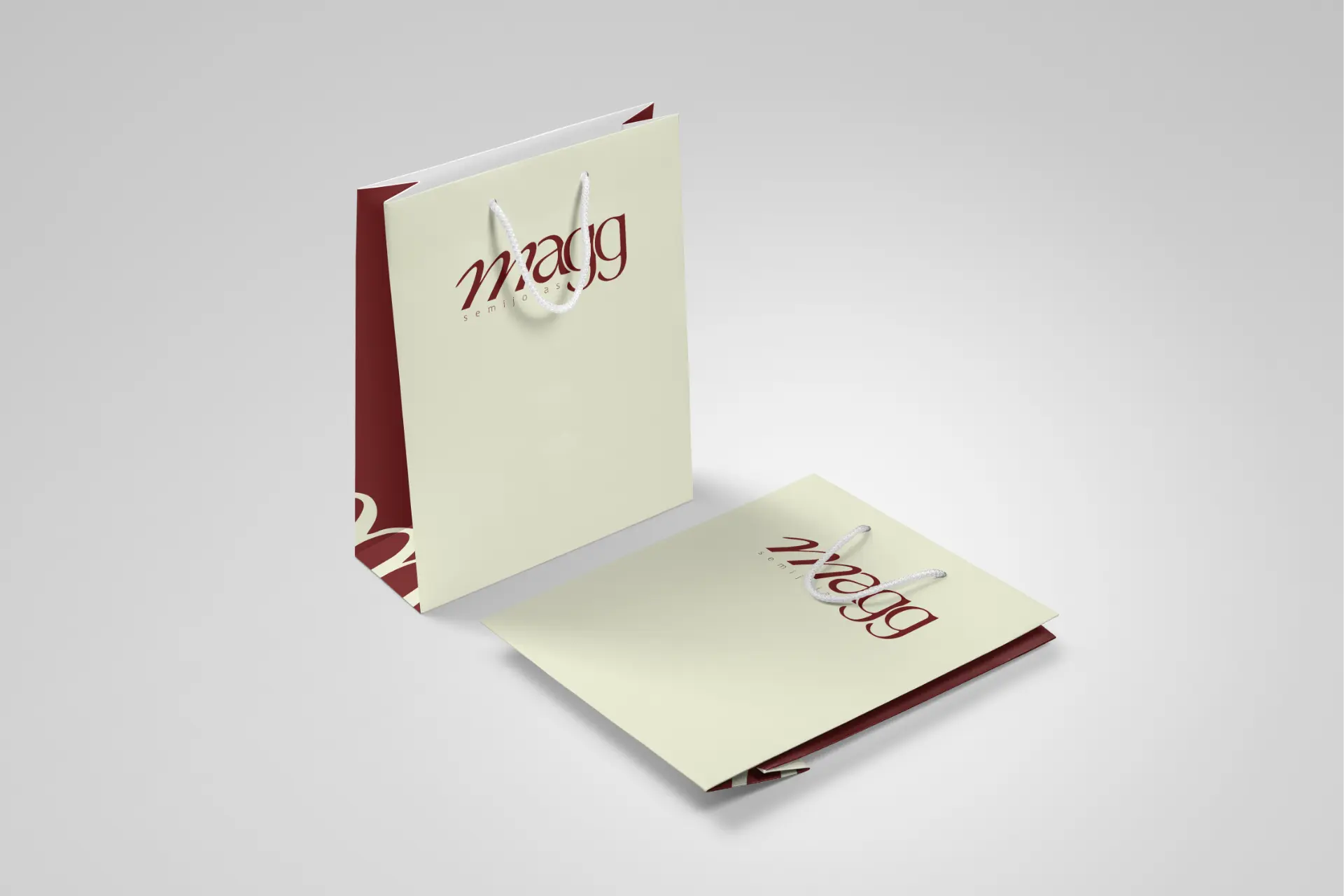 Projeto Magg Semijoias — Branding, identidade visual e aplicações